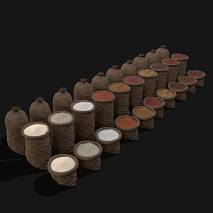 3D Sacks of Goods