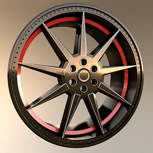 Car wheel rim Single Mesh