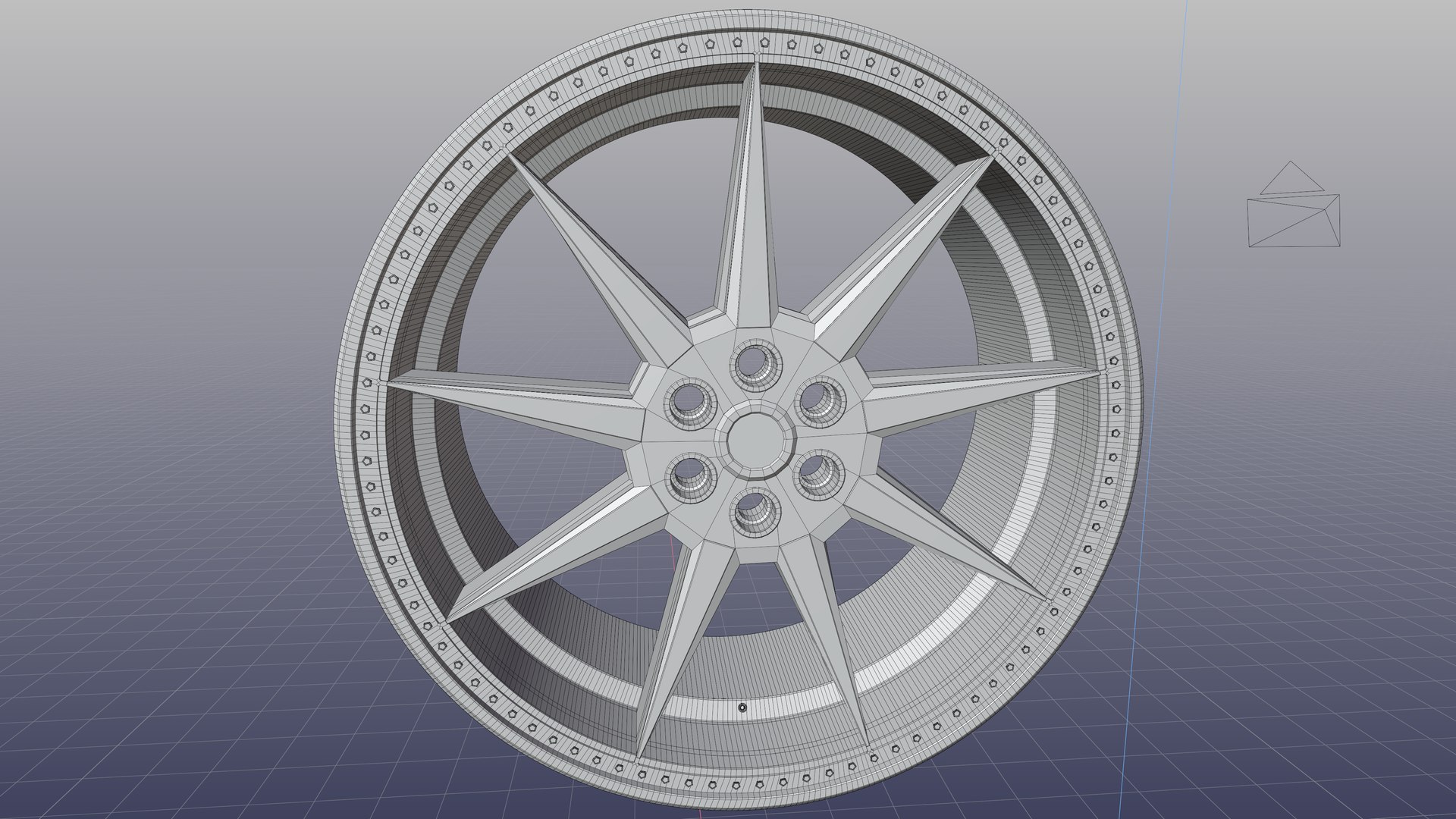 Car wheel rim Single Mesh model - TurboSquid 1749795