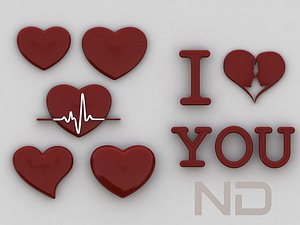 3d max heart icon