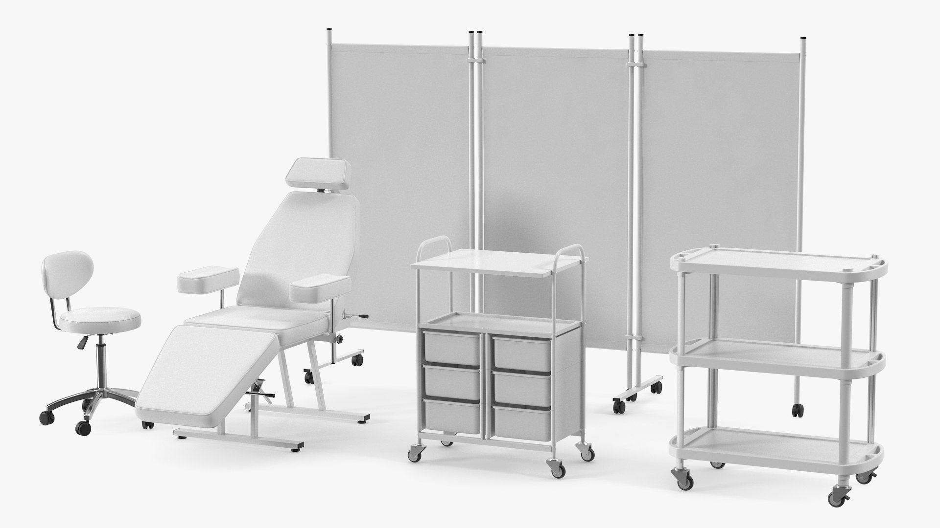 Medical Furniture Set White 3D https://p.turbosquid.com/ts-thumb/Pk/OStAhK/3a/medicalfurnituresetwhitemb3dmodel001/jpg/1683115726/1920x1080/fit_q87/bc3571b9b8fefb856dc14b53efbb6617add3a427/medicalfurnituresetwhitemb3dmodel001.jpg