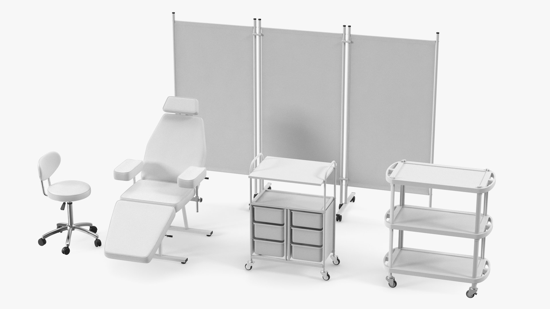 Medical Furniture Set White 3D https://p.turbosquid.com/ts-thumb/Pk/OStAhK/fe/medicalfurnituresetwhitemb3dmodel012/jpg/1683116100/1920x1080/fit_q87/3d54236015a801679c114b436bc94c097de69932/medicalfurnituresetwhitemb3dmodel012.jpg