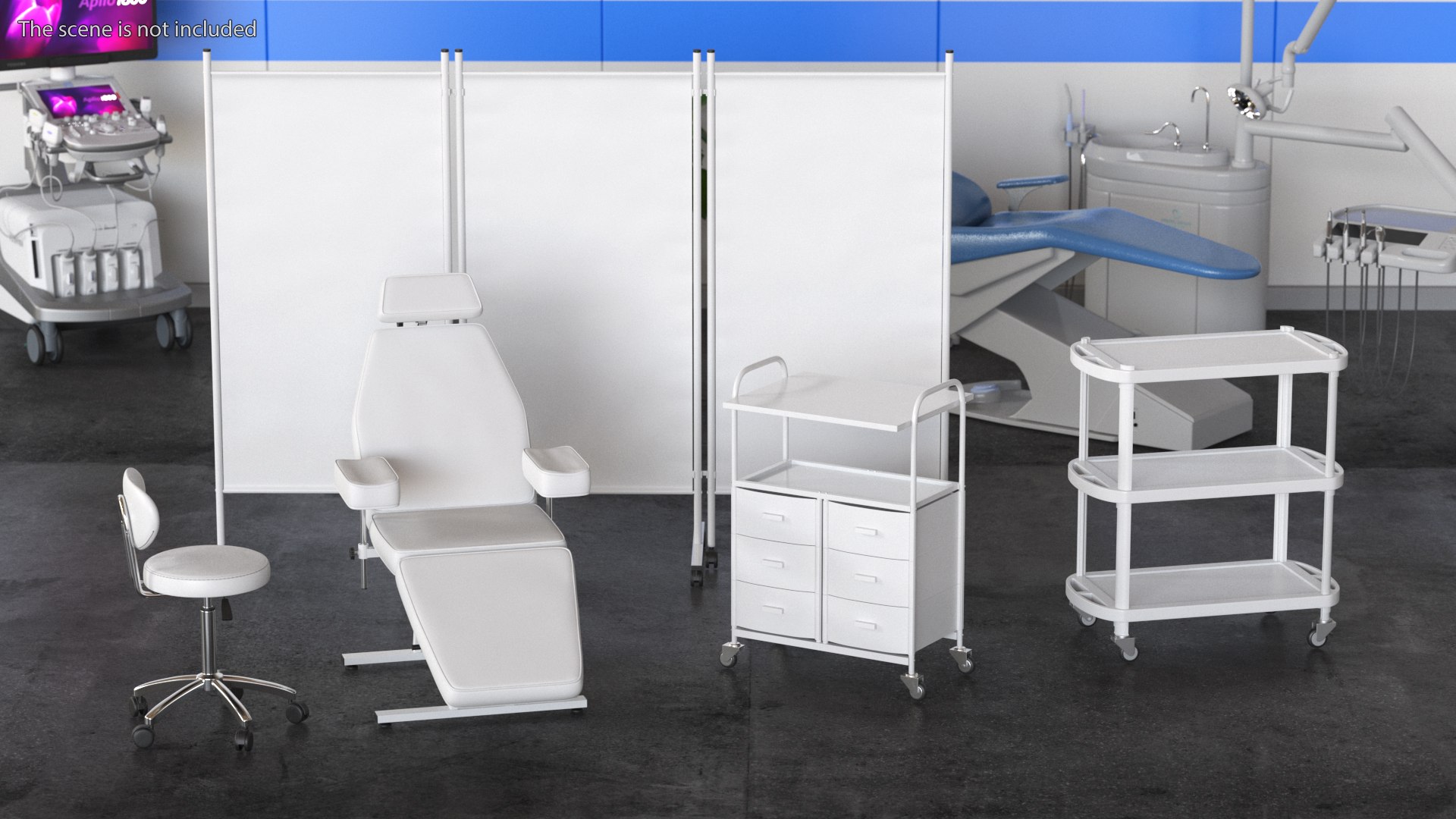 Medical Furniture Set White 3D https://p.turbosquid.com/ts-thumb/Pk/OStAhK/iv/medicalfurnituresetwhitemb3dmodel003/jpg/1683116066/1920x1080/fit_q87/00328cd6e4c3265abe05c76d70523959a1eeb242/medicalfurnituresetwhitemb3dmodel003.jpg