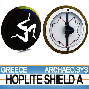 Greek Hoplite Shield Model A - ARCHAEO.SYS 3D