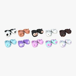 10 Slippers A Bear Collection - Costume Character Design 3D model