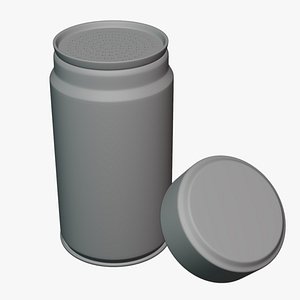 Basic Coffee Can - Geometry Only No Textures No Materials 3D model