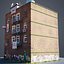 3D model abandoned building modular pack