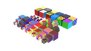 3D Rubiks Cube Set
