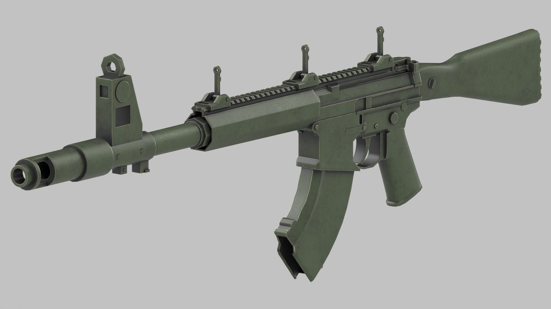 3D Assault Rifle - TurboSquid 2091905