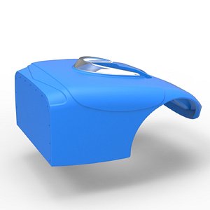 3D Shell of Vintage front engine dragster Version 4 Scale 1 to 25