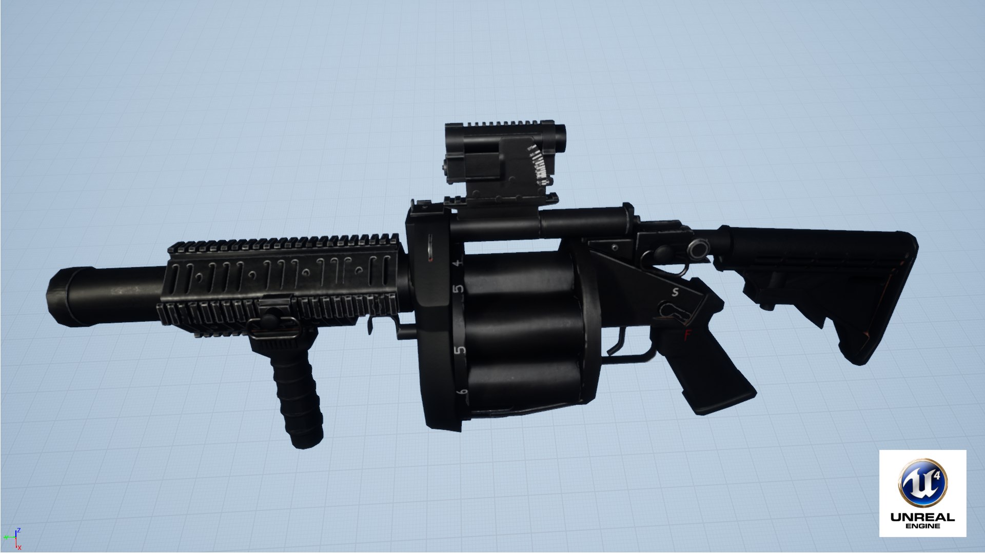 3D M32 Grenade Launcher Model - TurboSquid 1377483