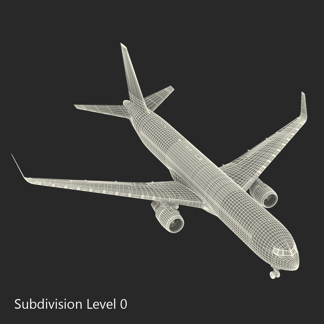 Boeing 767-300f Delta Air Lines 3d Model