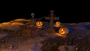halloween v1 pumpkins 3D model