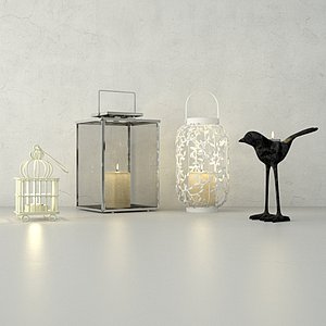 3D model lanterns zara home