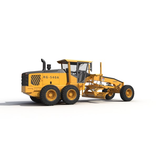 3d model road grader rigged