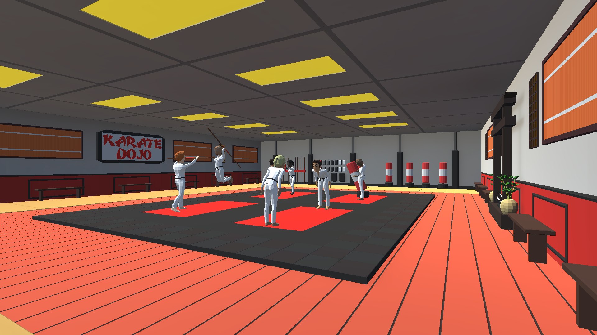 Karate Dojo 3D Model - TurboSquid 1684371
