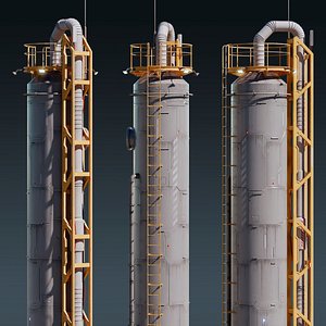 Sci-Fi Building 003 Industry 3D