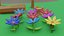 Low Poly Cartoon Trees Grass Plants and Rocks