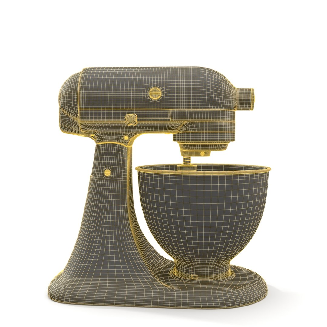 KitchenAid 5K45SSBOB 4 3L Classic Stand Alone Mixer PBR 3D Model