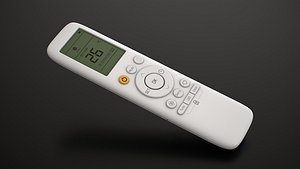 Air Conditioner Remote Control - AC Remote Low-poly 3D model