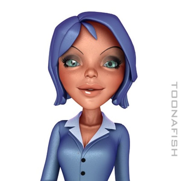 lwo betty blue cartoon female