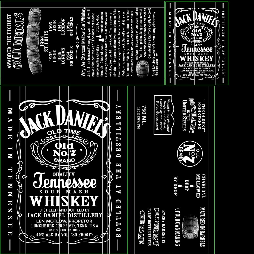 3D model jack daniel s bottle https://p.turbosquid.com/ts-thumb/Pl/10pBgN/HhmB6ltm/jack_daniels_label_uv/jpg/1521410675/1920x1080/fit_q87/58f31b090fe554864cd62043151beed5271c18e0/jack_daniels_label_uv.jpg