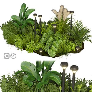 3D Collection plant vol 409 - leaf - outdoor - garden - blender - 3dmax - cinema 4d
