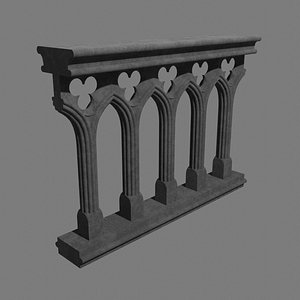 balustrade baluster 3D model