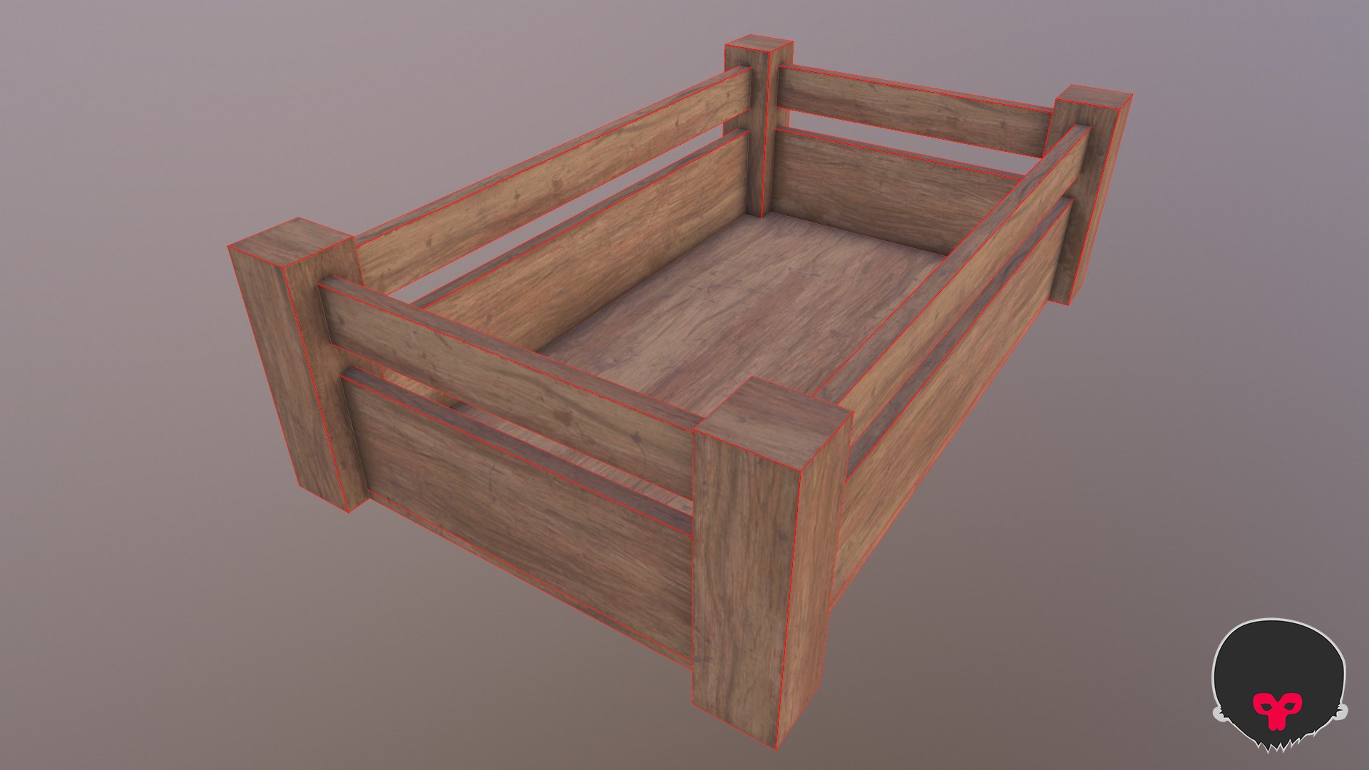 3D Model Crate Ready Unity - TurboSquid 1489189