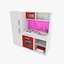 toy kitchen 3d obj