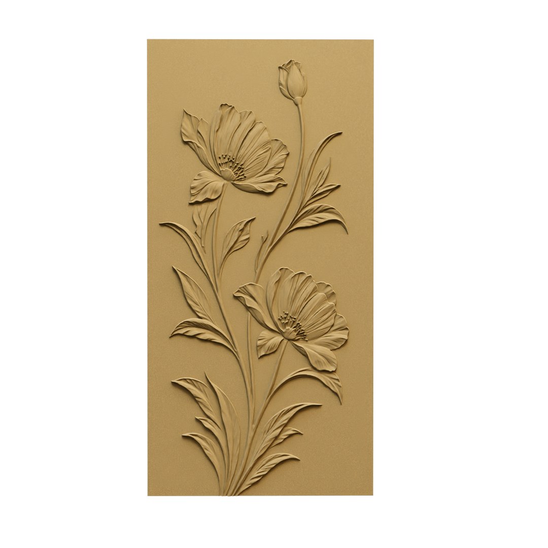 3D model Modern Elegant Floral wall panel Decor Bas Relief Mural STL CNC 62 https://p.turbosquid.com/ts-thumb/Pl/82js0W/6H/a1/png/1787953101/1920x1080/fit_q87/8eea5db1b47e1014d7678eef97c8971f6648e592/a1.jpg