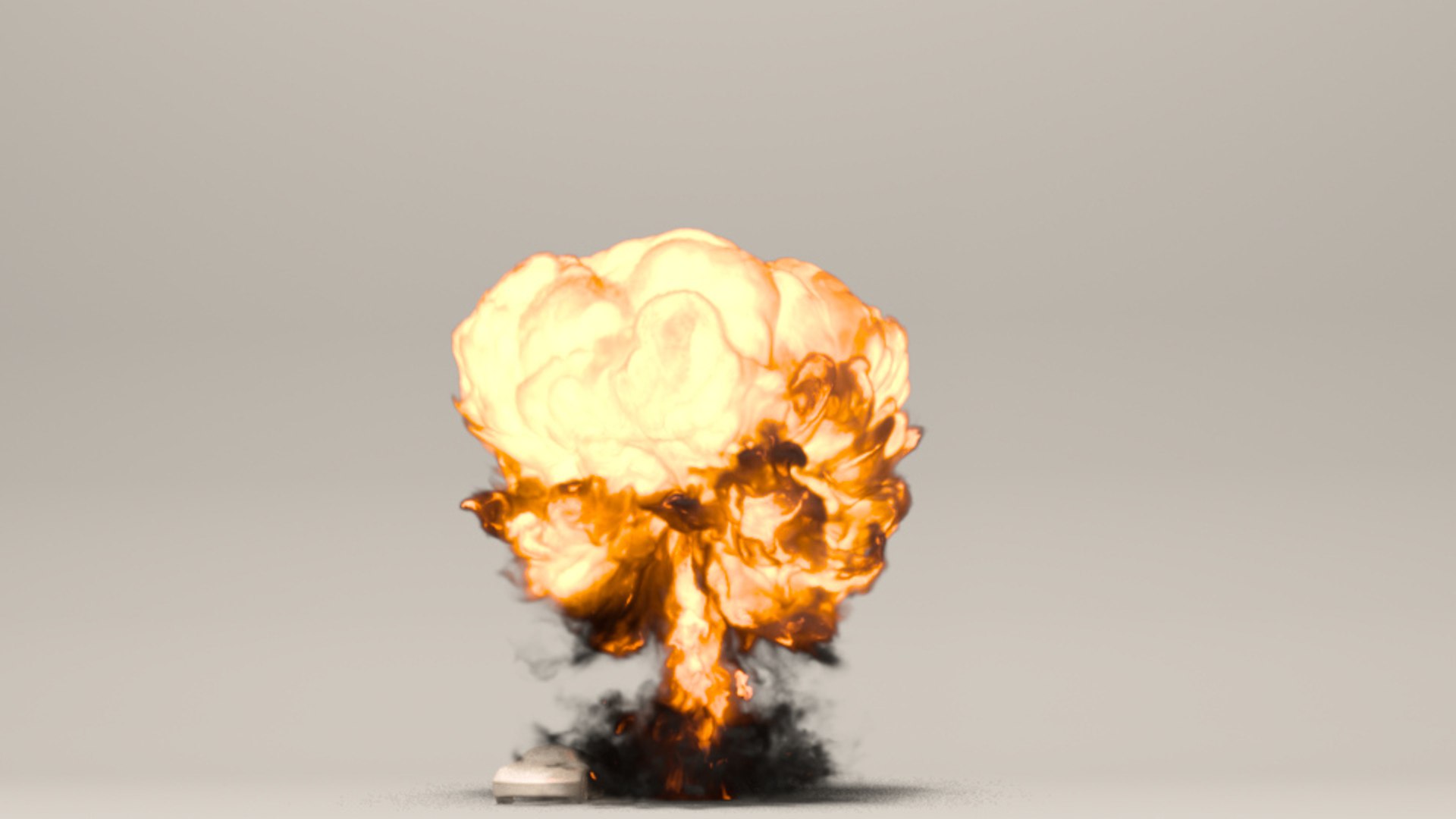 3D Mushroom Cloud Explosion Fumefx   TurboSquid 1225116