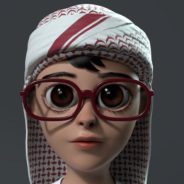 3D model stylized boy