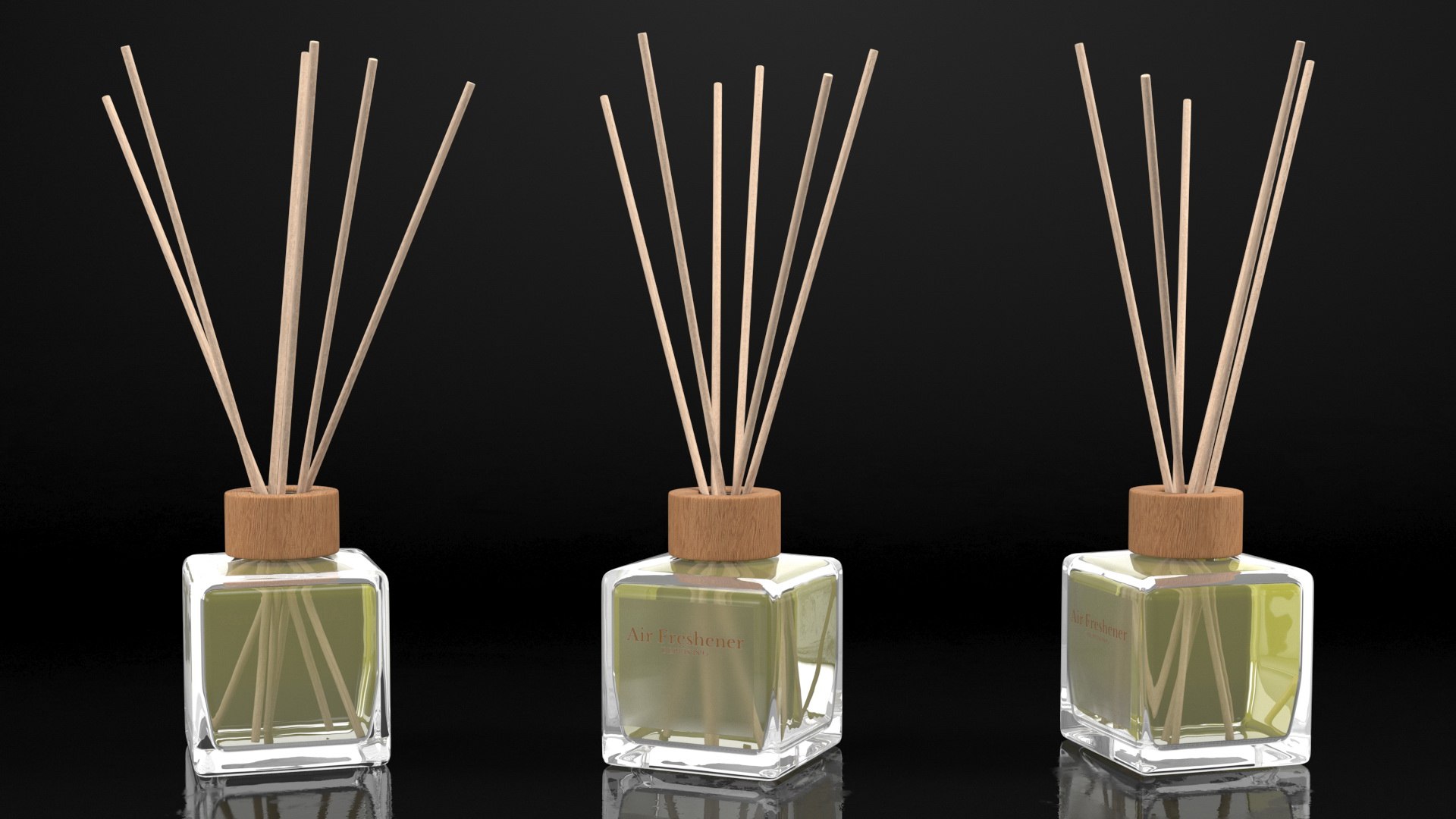 Stick Air Freshener Yellow 3D Model TurboSquid 1927457