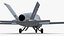 Jet Powered UAV EADS Barracuda Rigged 3D