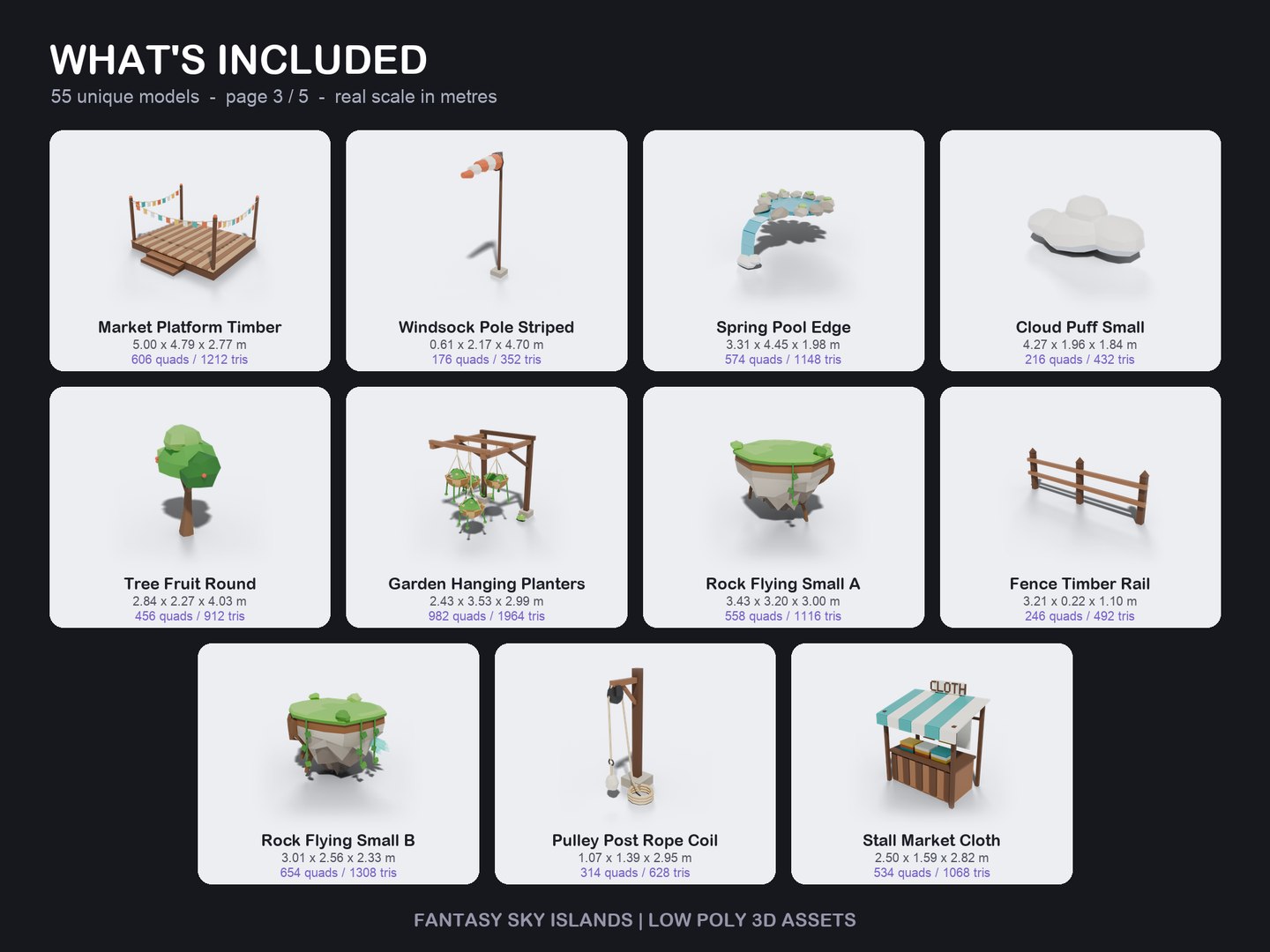 Low Poly Fantasy Sky Islands - 55 Game Ready Models 3D model https://p.turbosquid.com/ts-thumb/Pl/OBxVnu/3m/21_included_3/png/1791928800/1920x1080/fit_q87/9ddfdce23e1be95b51a108b6ea68f3a29378c6ff/21_included_3.jpg