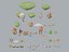 Low Poly Fantasy Sky Islands - 55 Game Ready Models
