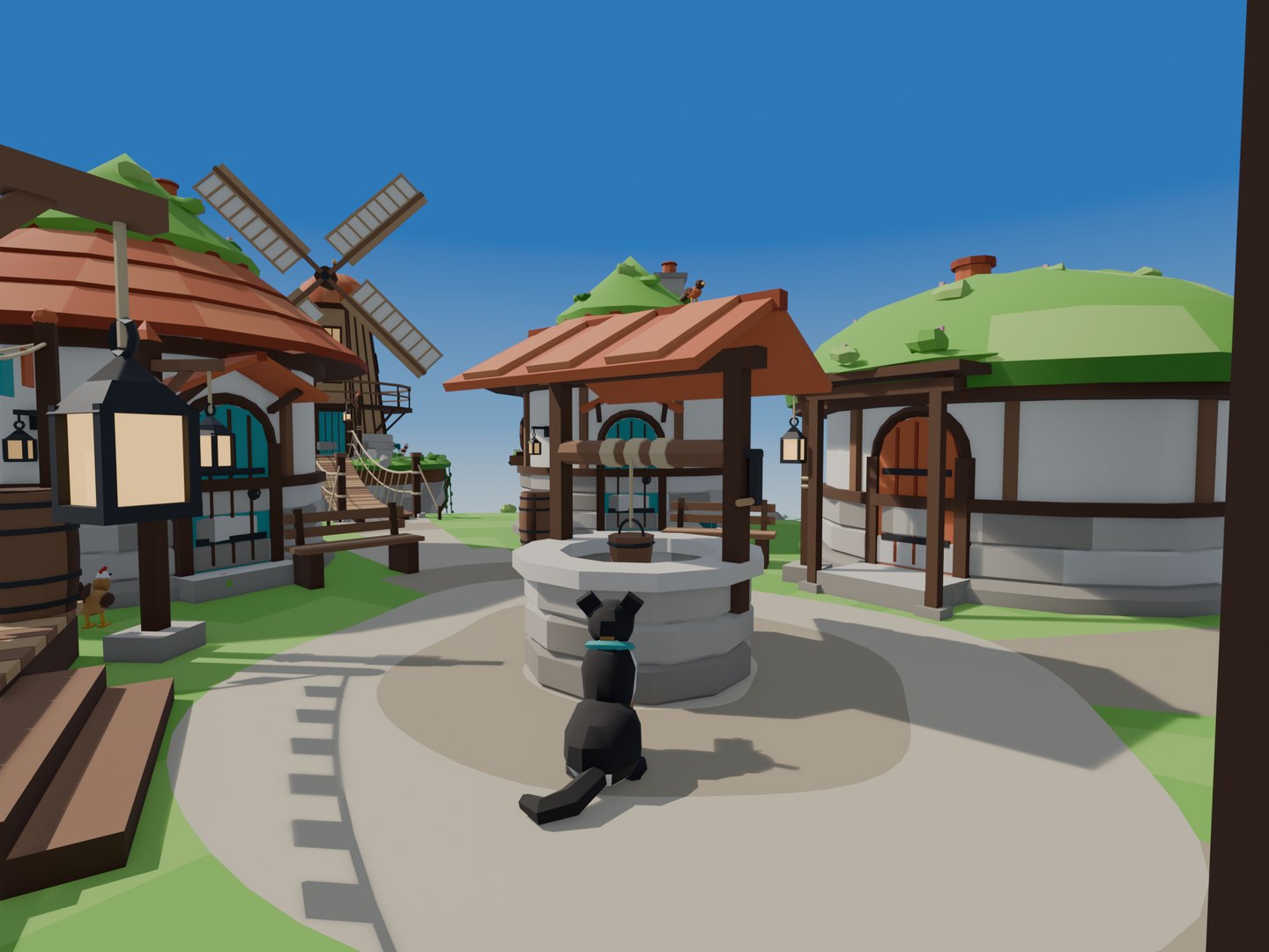 Low Poly Fantasy Sky Islands - 55 Game Ready Models 3D model https://p.turbosquid.com/ts-thumb/Pl/OBxVnu/Yb/05_eye_level_village_square_among_houses/png/1791928713/1920x1080/fit_q87/e96a1d5f1a8a7491de26ce3d834aebd62d7a1c58/05_eye_level_village_square_among_houses.jpg