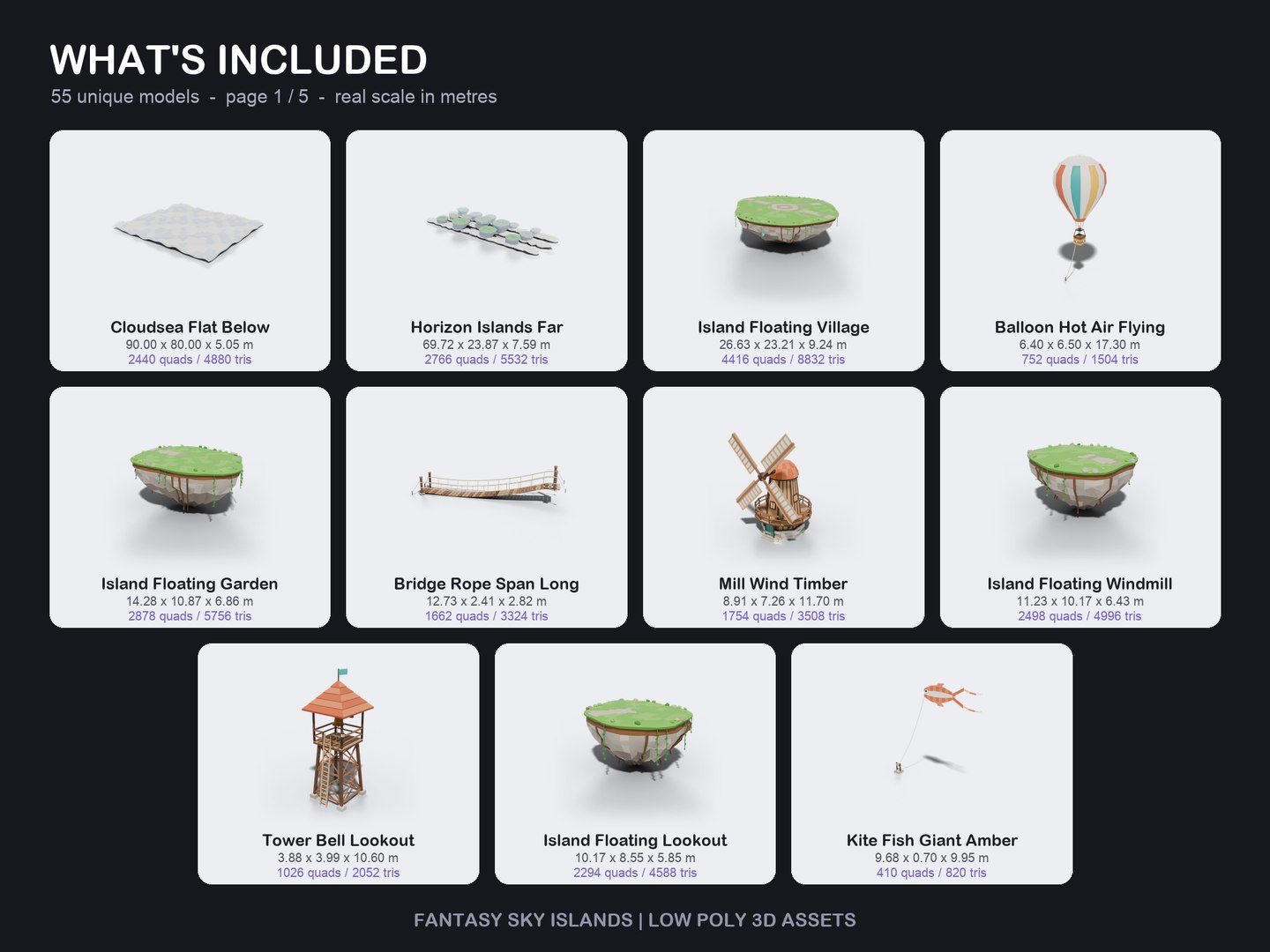 Low Poly Fantasy Sky Islands - 55 Game Ready Models 3D model https://p.turbosquid.com/ts-thumb/Pl/OBxVnu/ly/19_included_1/png/1791928801/1920x1080/fit_q87/b934766f9a1f688e81a2ff749a046894b47f7fb9/19_included_1.jpg