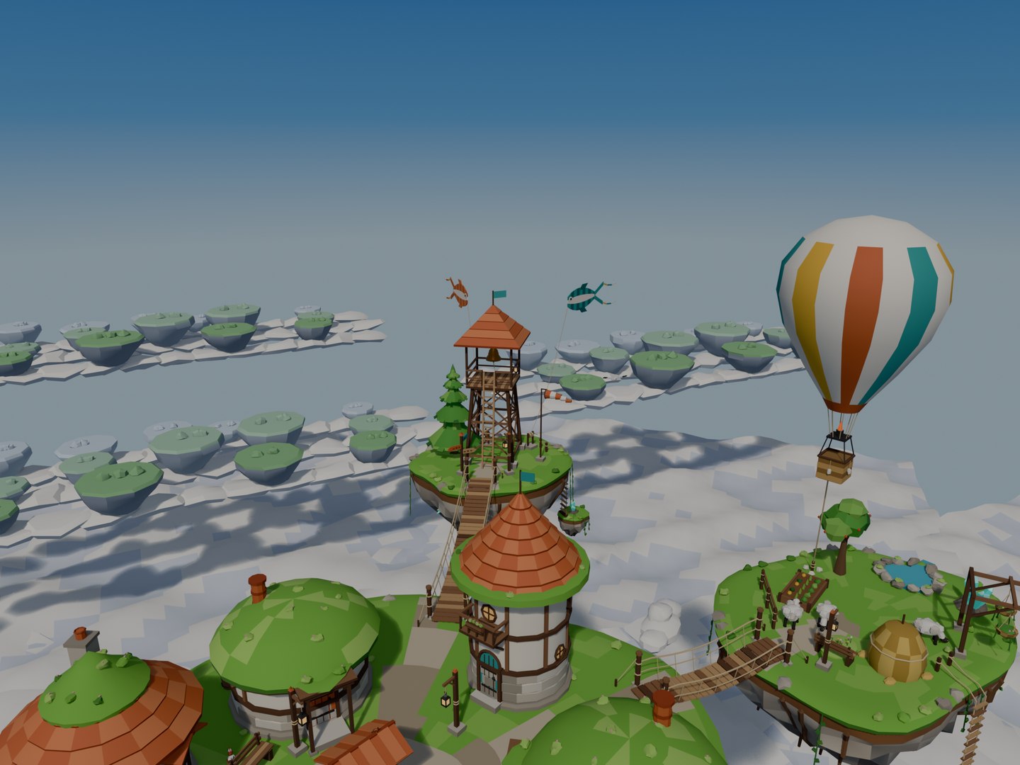 Low Poly Fantasy Sky Islands - 55 Game Ready Models 3D model https://p.turbosquid.com/ts-thumb/Pl/OBxVnu/vH/14_balloon_fish_kites_birds_sun_far_islands/png/1791928764/1920x1080/fit_q87/1f33c011612688bb3e078562a7f12ea3578b9d6a/14_balloon_fish_kites_birds_sun_far_islands.jpg