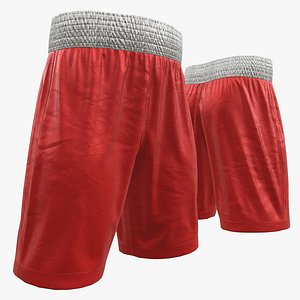 Red boxing shorts