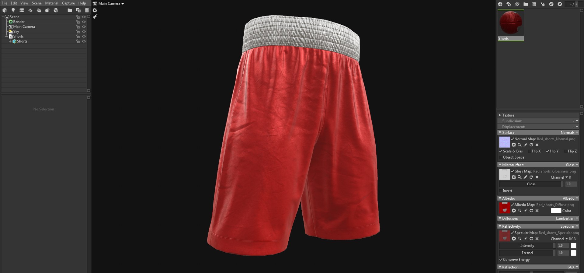 3D boxing shorts - TurboSquid 1644859