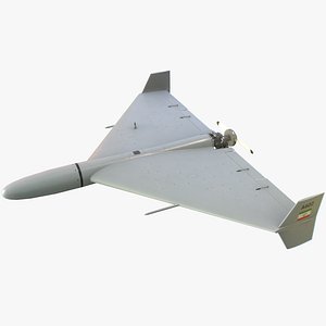Iranian Kamikaze Drone Shahed 136 or Geran-2 LowPoly