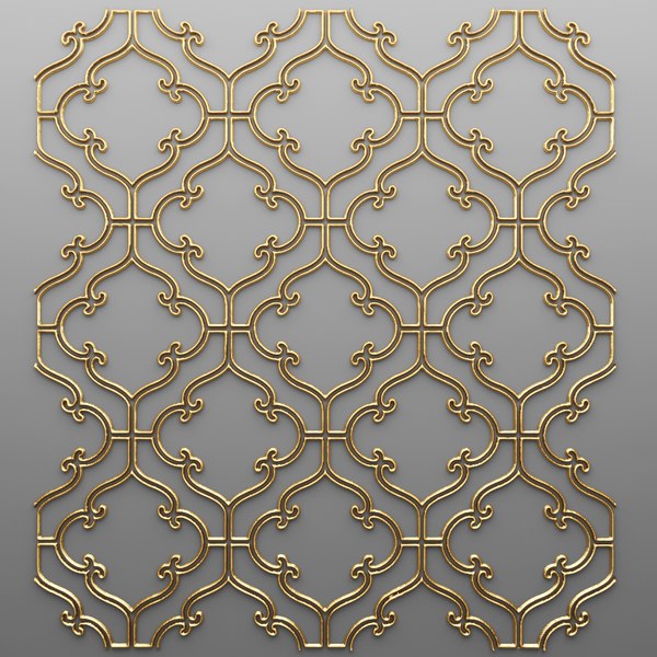 3d panel lattice grille