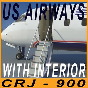 CRJ900 US AIRWAYS with interior