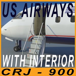 CRJ900 US AIRWAYS with interior