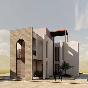 3D Modern building 34