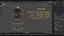 様式化された男性の毛皮のゲームキャラクター - テリー