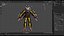 様式化された男性の毛皮のゲームキャラクター - テリー