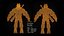 様式化された男性の毛皮のゲームキャラクター - テリー